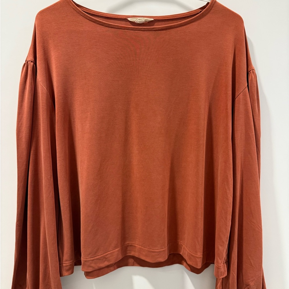 Madewell Sandwash Gathered Sleeve Top